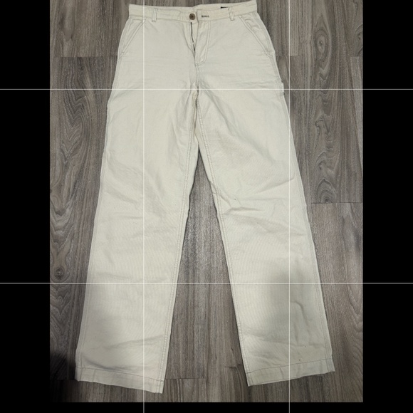 *BRAND NEW* White Denim Carpenter Pants - Picture 1 of 2